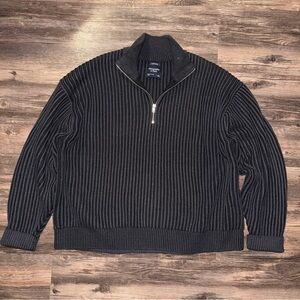 Abercrombie fitch oversized quarter zip sweater